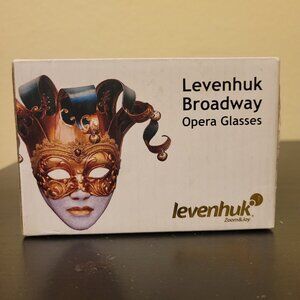 Brand New Levenhuk Broadway 325N Silver Opera Glasses with LED Light